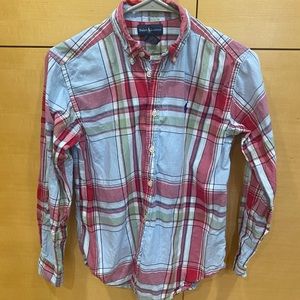 Ralph Loren button down kids shirt size 12-14